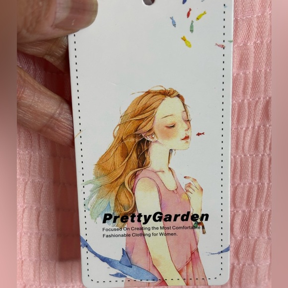 Pink Ruffled Maxi Dress - Picture 4 of 7